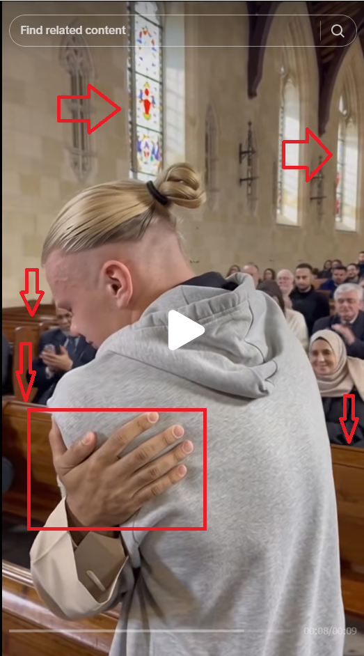 مؤشرات في الصورة الى الذكاء الاصطناعي أشرنا اليها بالاحمر