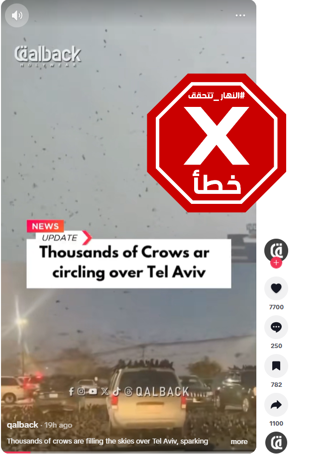 لقطة من الفيديو المتناقل بالمزاعم الخاطئة (تيك توك)