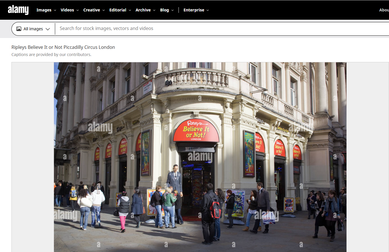 مقر المتحف في ساحة البيكاديللي سيركس بلندن (الصورة من موقع آلامي) 