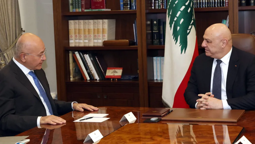 الرئيس اللبناني: الاعتداءات الإسرائيلية تسببت بكارثة إنسانية وأكثر من مليون نازح