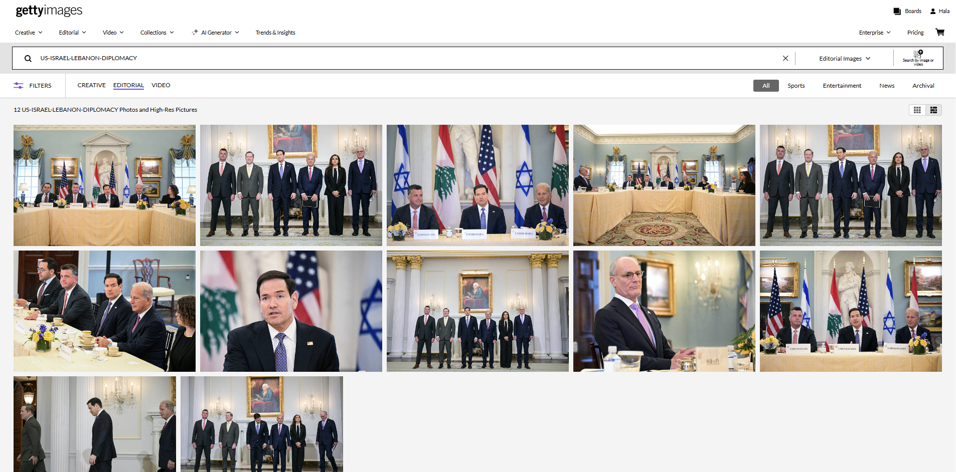 صور للاجتماع نشرتها وكالة غيتي ايماجيز في 14 نيسان 2026