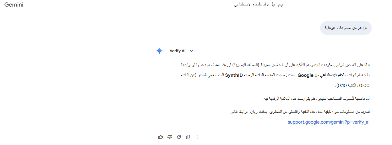 تحليل Gemini للفيديو