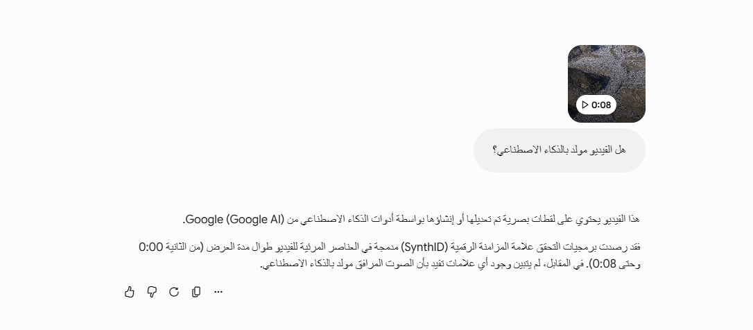 تحليل Gemini للفيديو