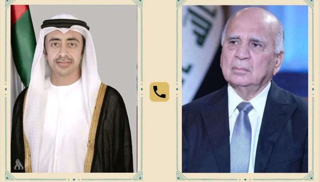 وزيرا خارجية العراق والإمارات يبحثان تعزيز العلاقات الثنائية ودعم الاستقرار الإقليمي
