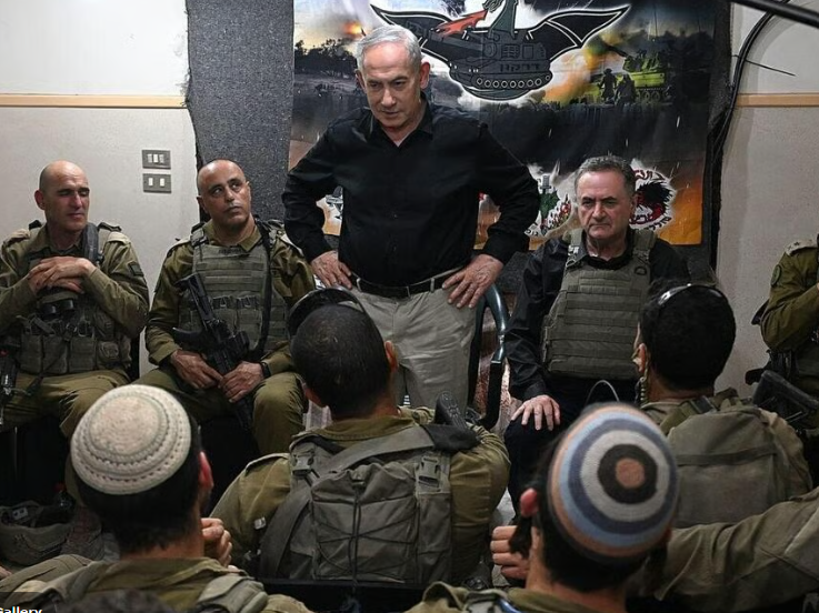 نتنياهو وكاتس في جنوب لبنان