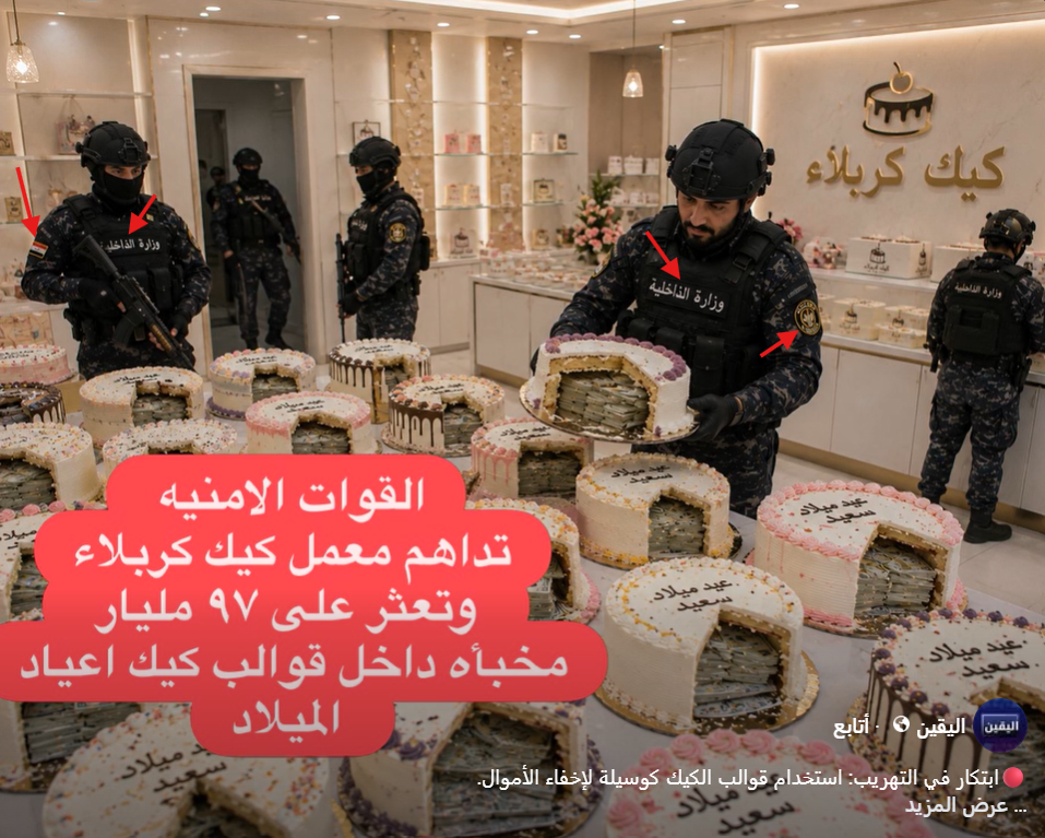 التشوهات الظاهرة في الصورة المتناقلة