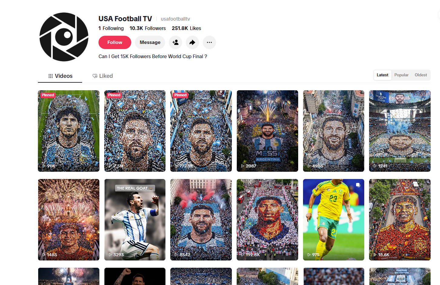 لقطة لحساب usafootballt@ في تيك توك