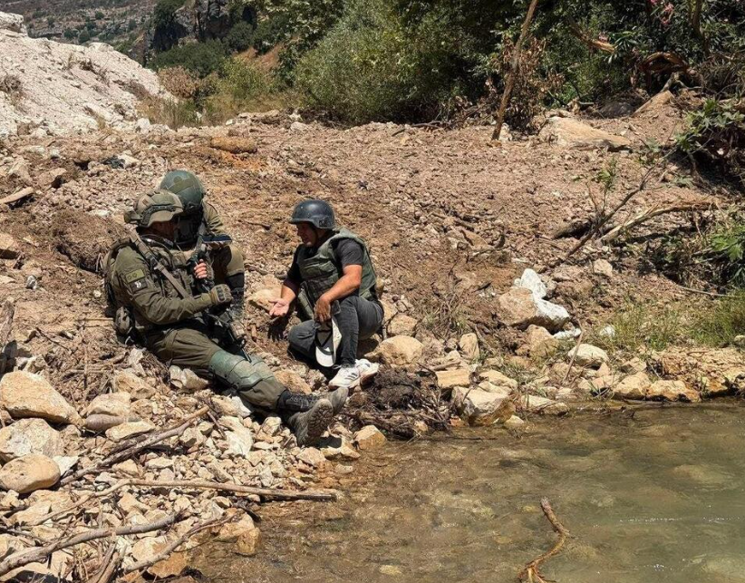 الجيش الاسرائيلي على ضفة الليطاني 