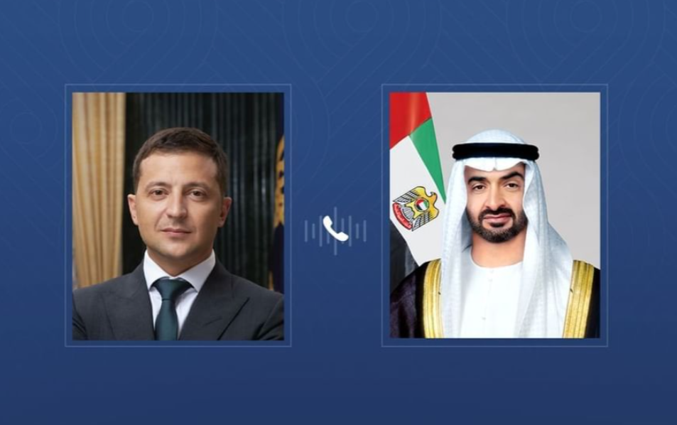 بن زايد وزيلينسكي (وام).