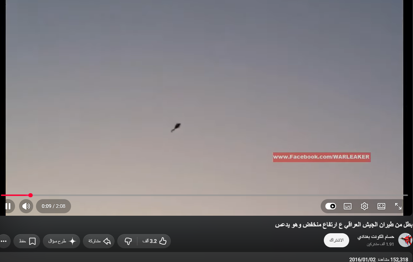 لقطة شاشة من الفيديو المشابه المنشور عام 2016 (يوتيوب)
