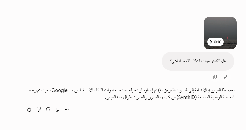 تحليل Gemini للفيديو