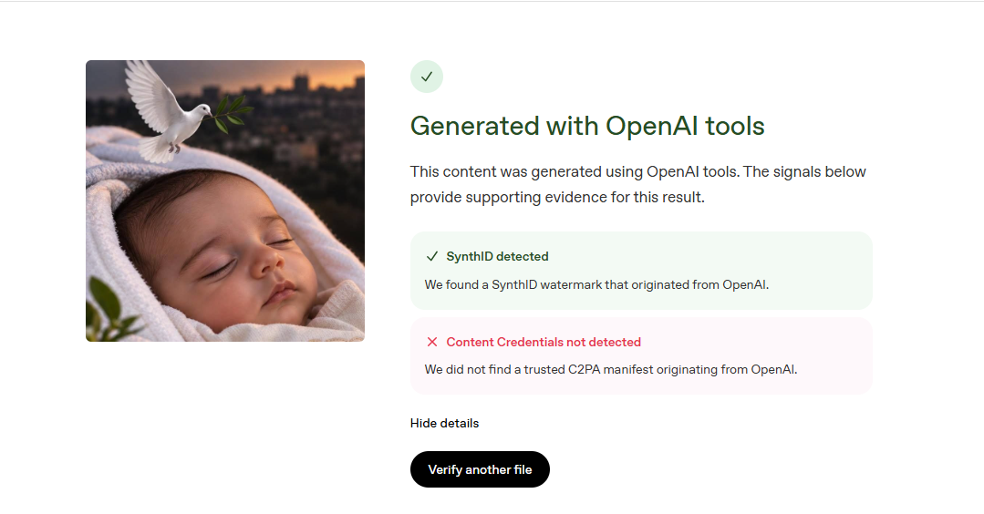تحليل الصورة بواسطة اداة OpenAI للتحقق
