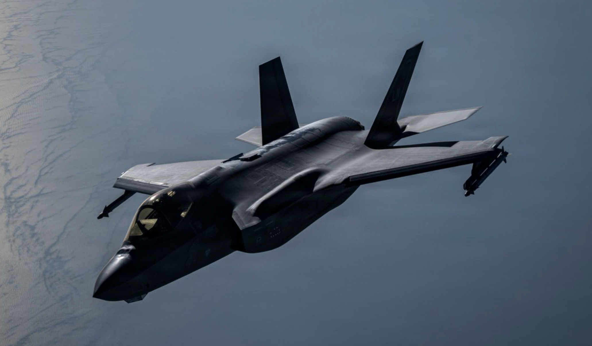 طائرة مقاتلة شبح من طراز F-35A تابعة لسلاح الجو الأميركي، (سنتكوم).