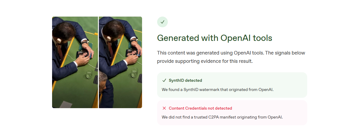 تحليل الصورة بواسطة اداة OpenAI للتحقق
