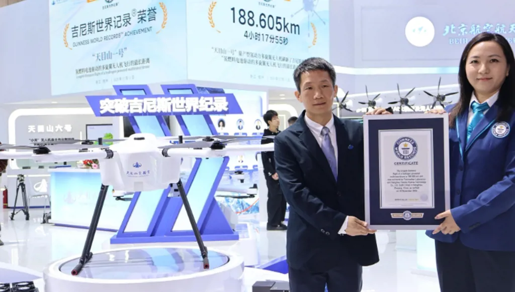 رقم قياسي جديد: درون تعمل بالهيدروجين تحقّق أطول مسافة طيران 188,605 كم