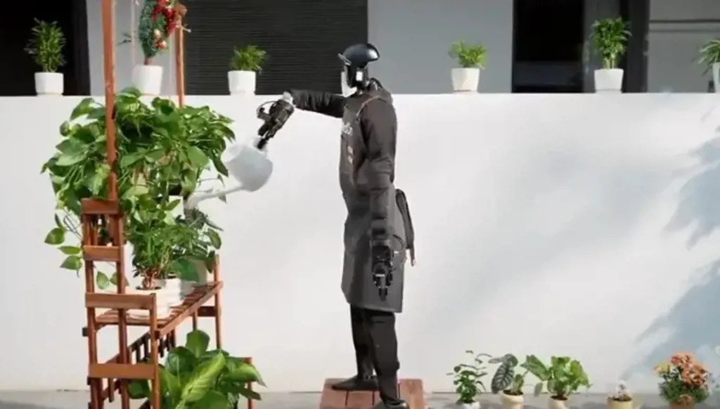 روبوت يؤدي وظائف منزلية.. ويقفز على قدم واحدة