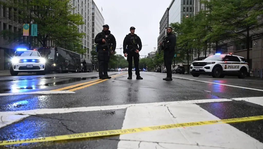 Security presence around the White House. (AFP)