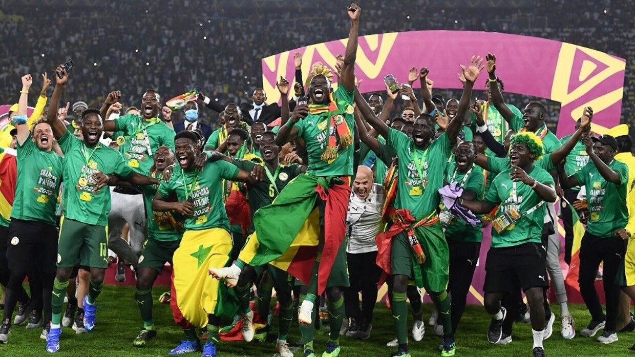 منتخب السنغال في كأس أمم أفريقيا الأخيرة. (وكالات)