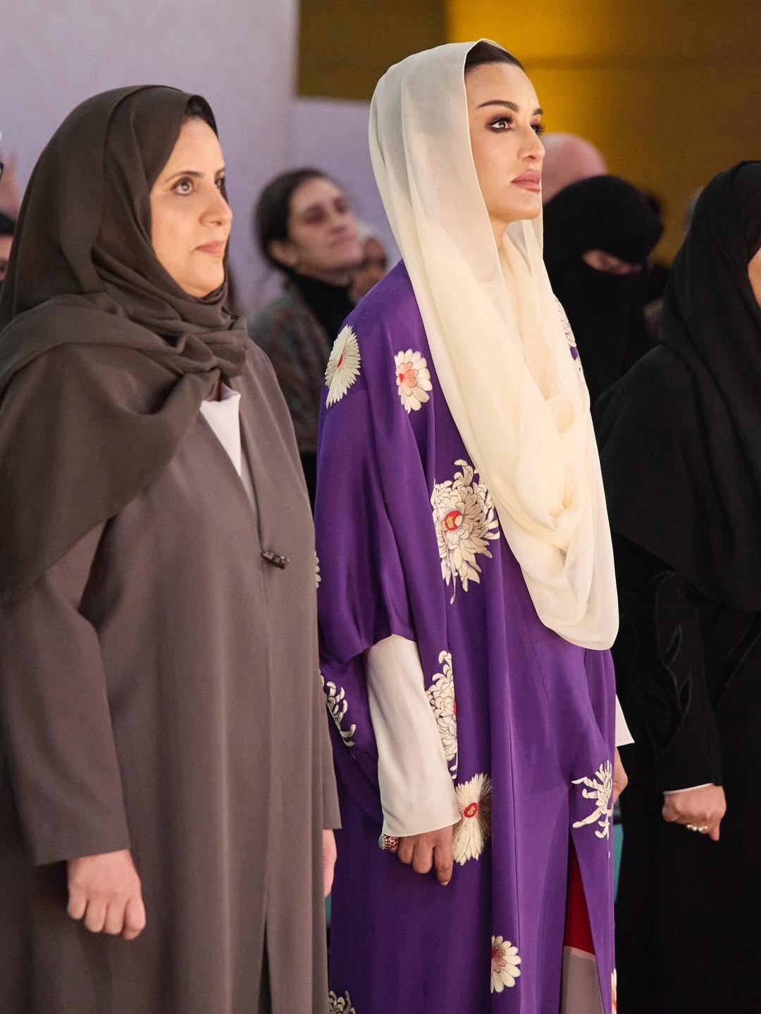 الشيخة موزة خلال مشاركتها في يوم الحضارة (انستغرام)