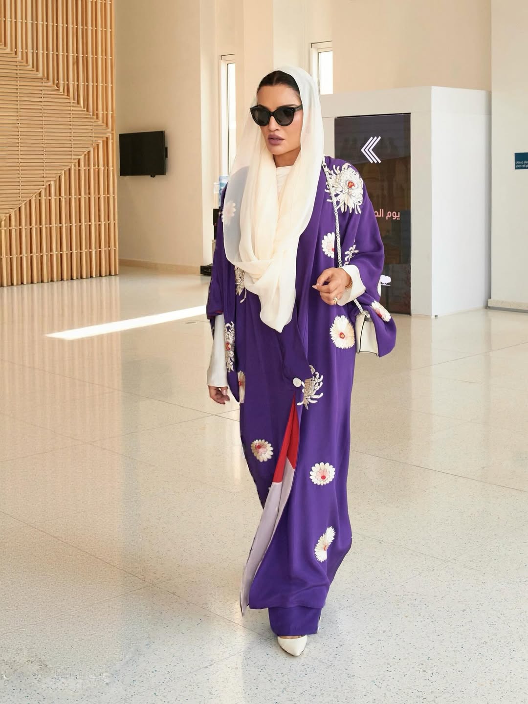 الشيخة موزة خلال مشاركتها في يوم الحضارة (انستغرام)