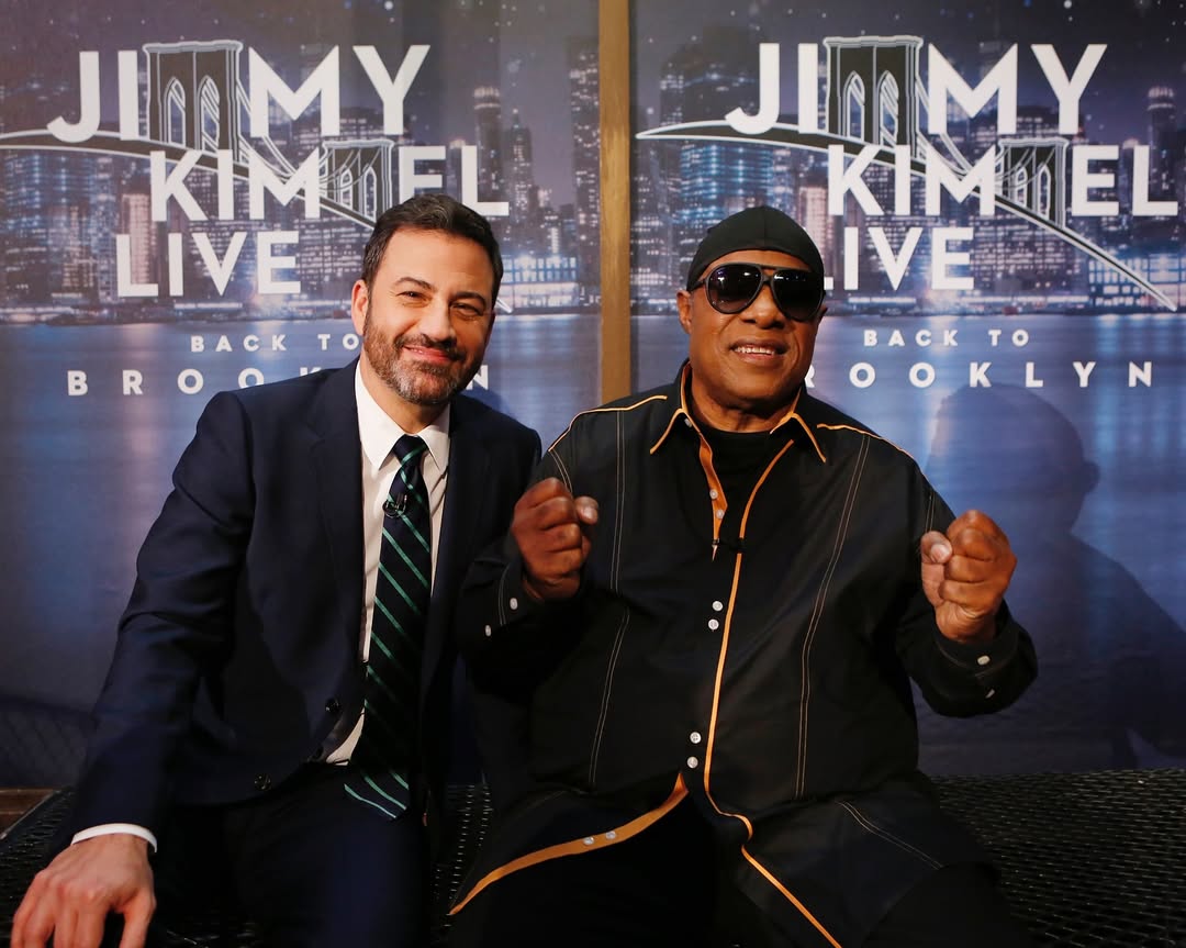 جيمي كيميل مع ستيفي وندر (إنستغرام)