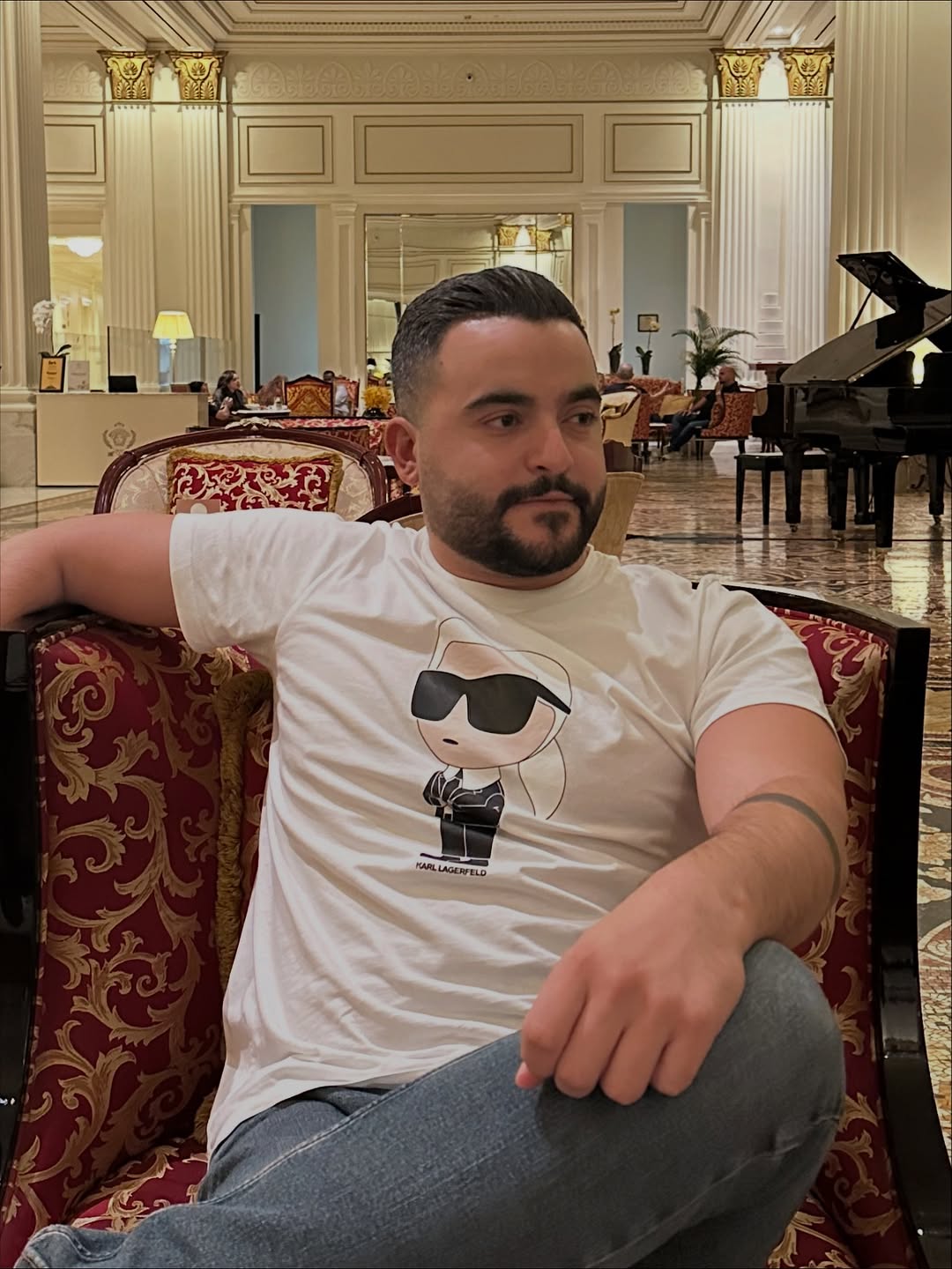 الصورة الأخيرة للفنان الشاب بهاء خليل نشرها منذ أسبوع خلال وجوده في دبي.