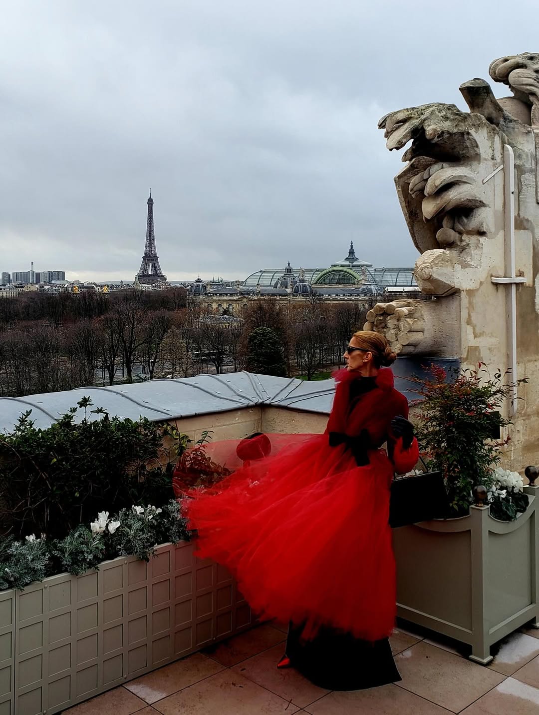 صور أرشيفية للمغنية العالمية سيلين ديون في باريس (إنستغرام)