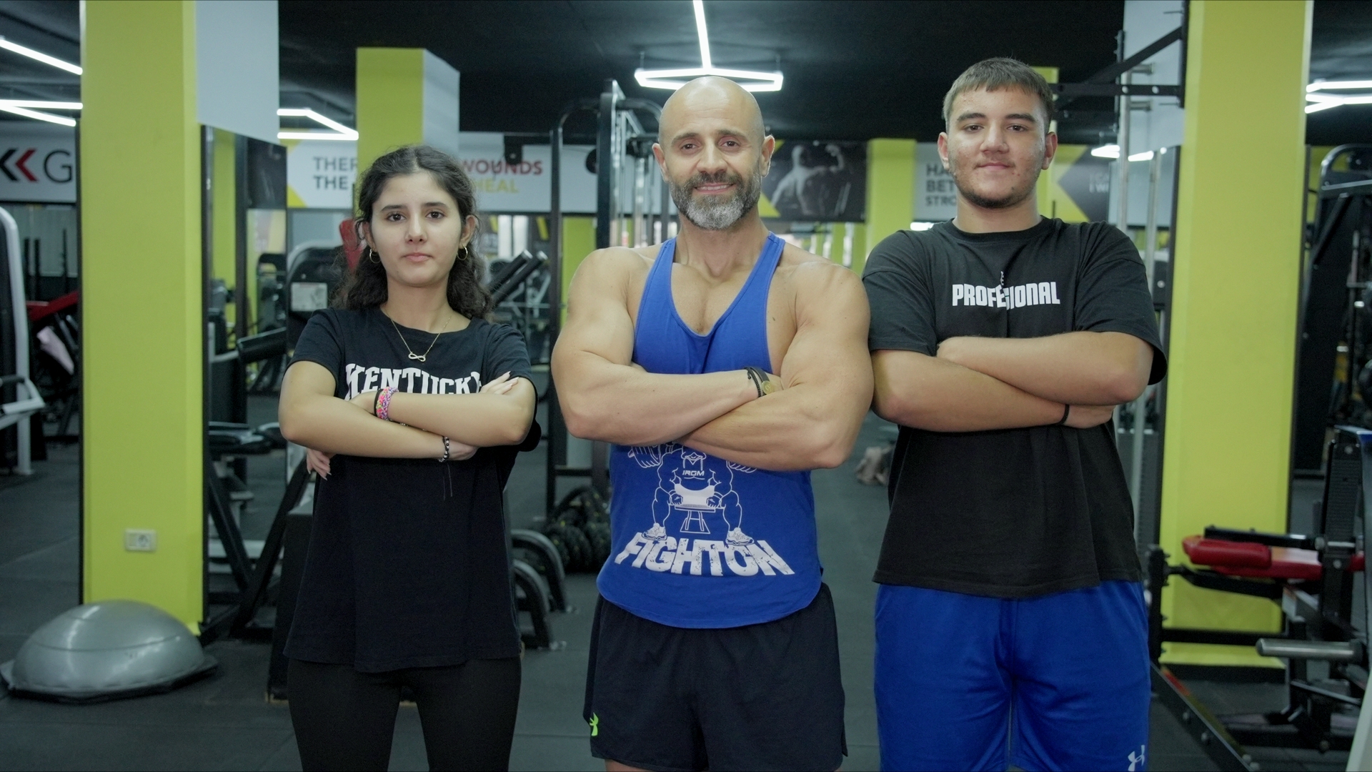 شربل أبو خطار خلال التمارين. (النهار)