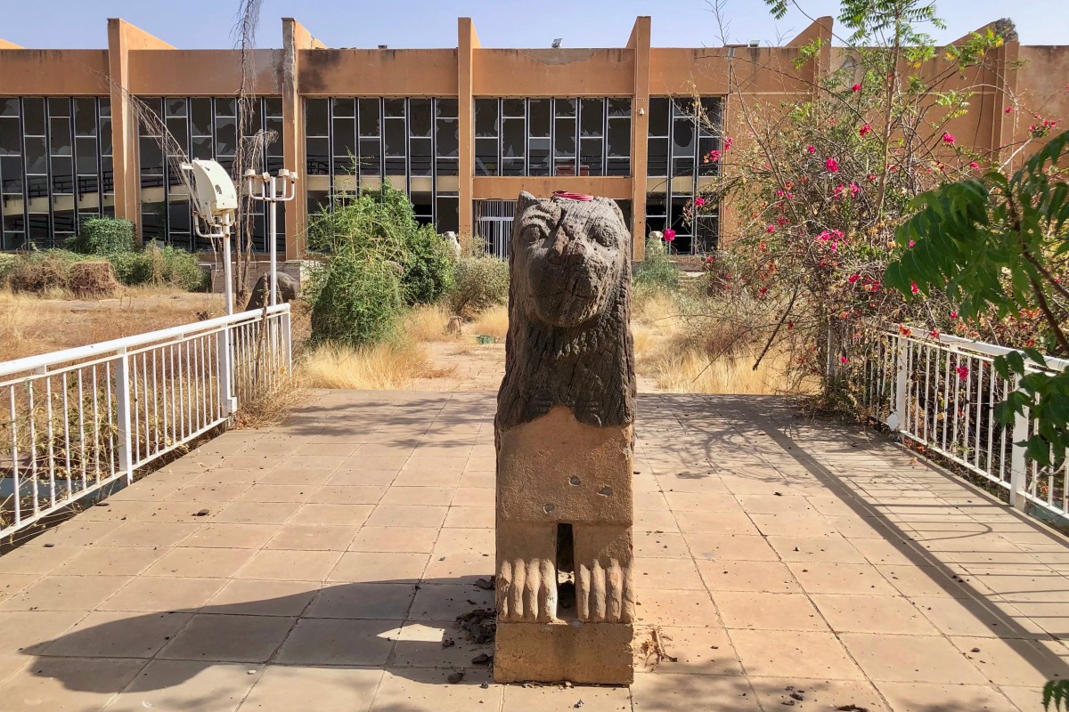 دمار كبير لحق بالمتحف الوطني السوداني بالخرطوم  (أ ف ‏ب)‏