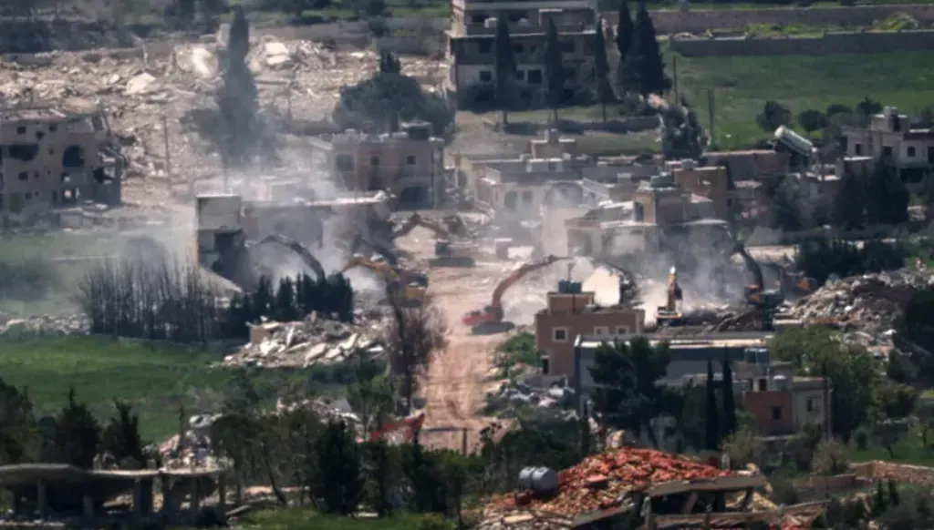 Systematic destruction of villages in the south.