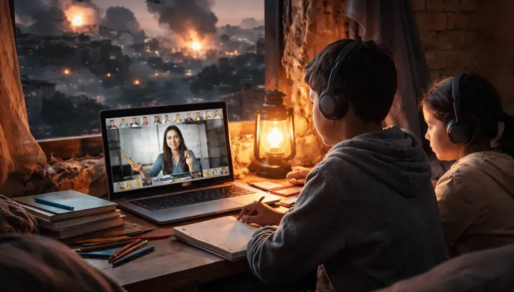 جيل يتعلّم تحت النار: التعليم عن بُعد يهدّد التوازن النفسي ومستقبل التلاميذ