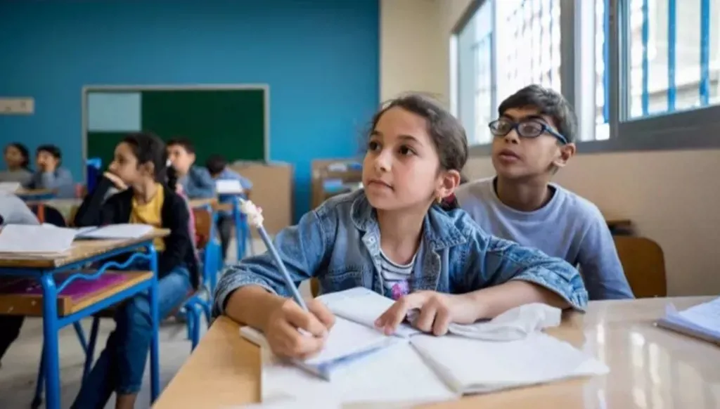 تلاميذ في مدرسة لبنانية. (يونيسيف)