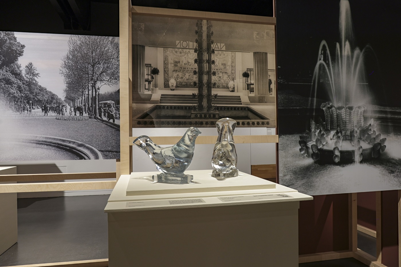 طائران من زجاج.