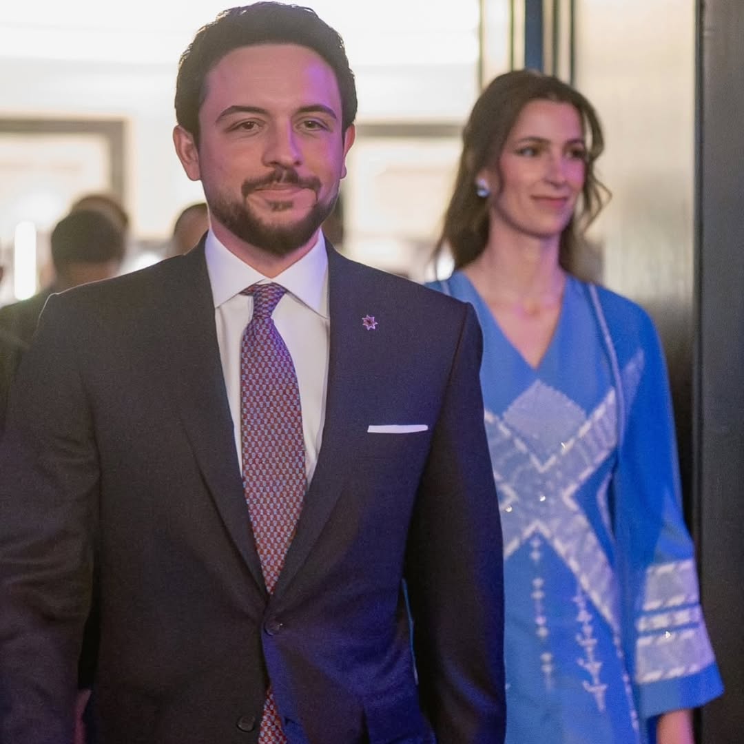 تسريحة شعر الاميرة رجوة الأنيقة في احتفال الاتحاد الأردني لكرة القدم (انستغرام)