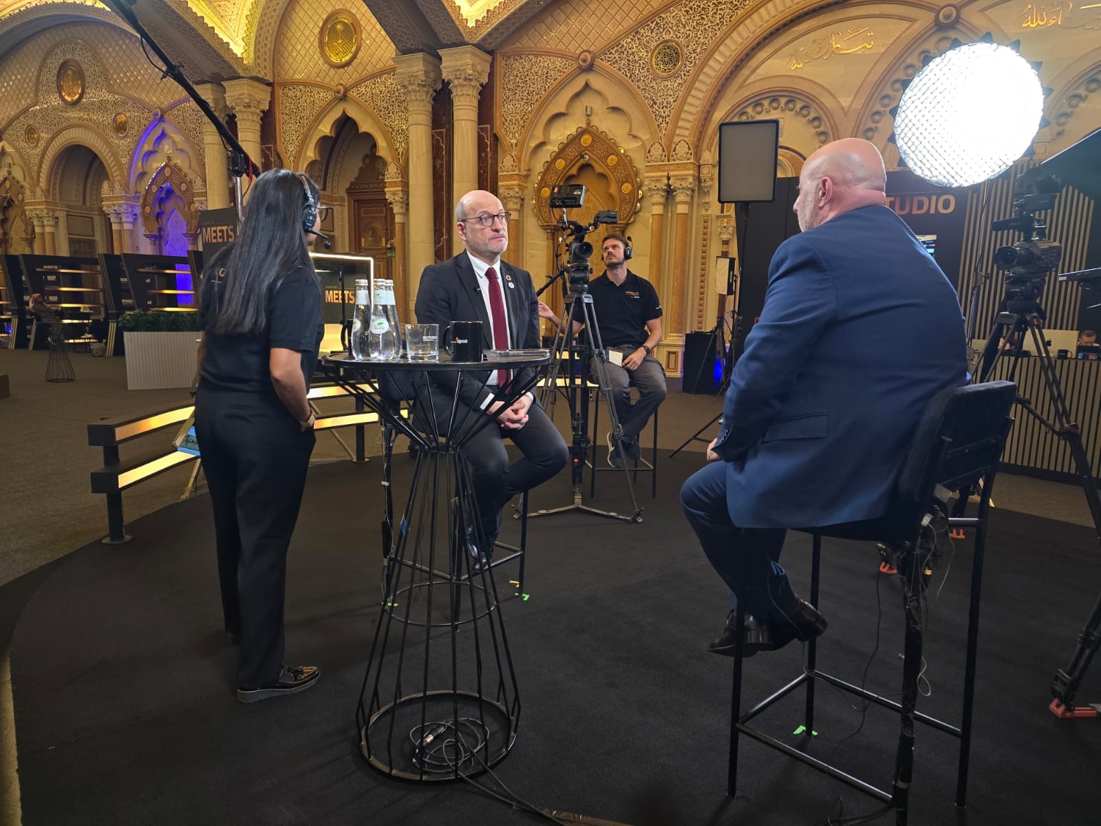 Interviewing Mr. Rioux at Momentum 2028 Forum, Riyadh, Saudi Arabia. (Annahar)