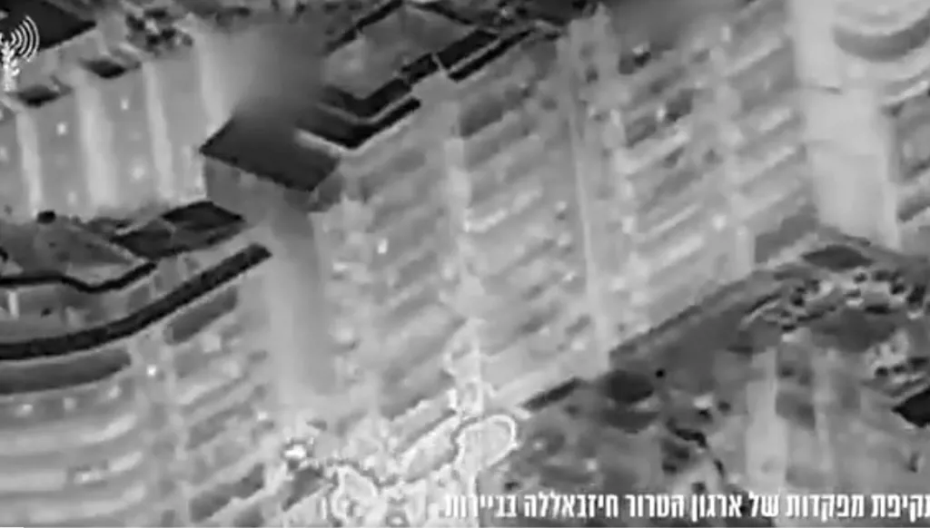 لقطة من الفيديو الذي نشره أدرعي عبر منصة إكس.