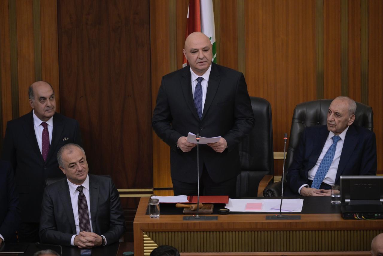 الرئيس جوزف عون خلال إلقاء خطاب القسم في مجلس النواب (أرشيفية، نبيل اسماعيل).