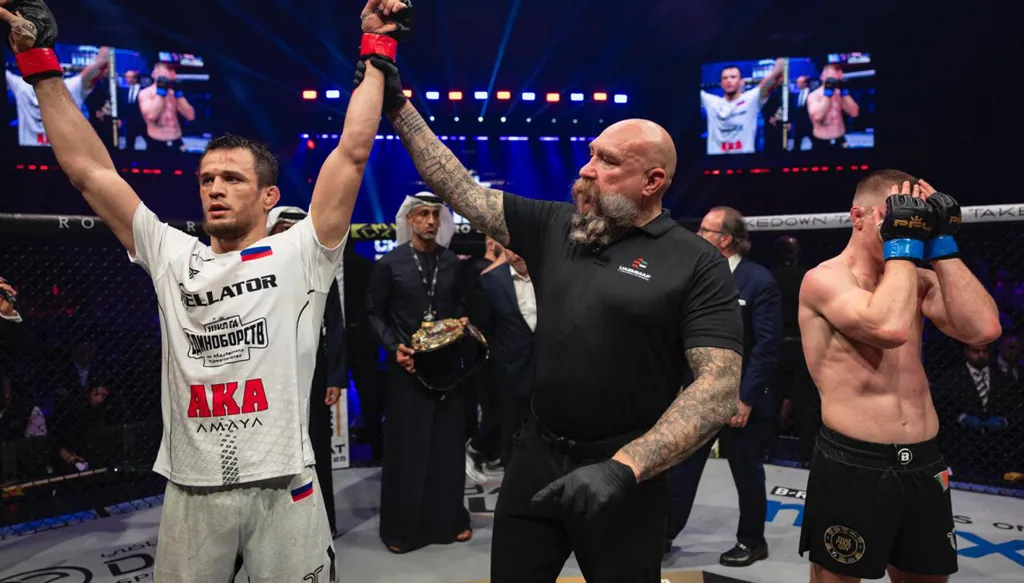 نورمحمدوف يكسب النزال الرئيسي لـ"طريق الأبطال إلى دبي"