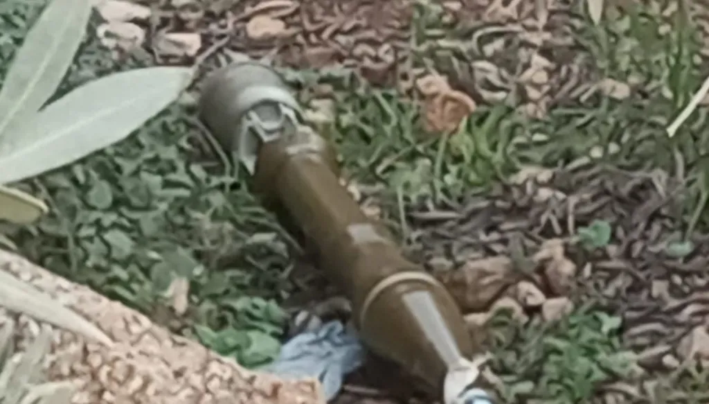 صاروخ غير منفجر في منطقة وادي خالد الحدودية