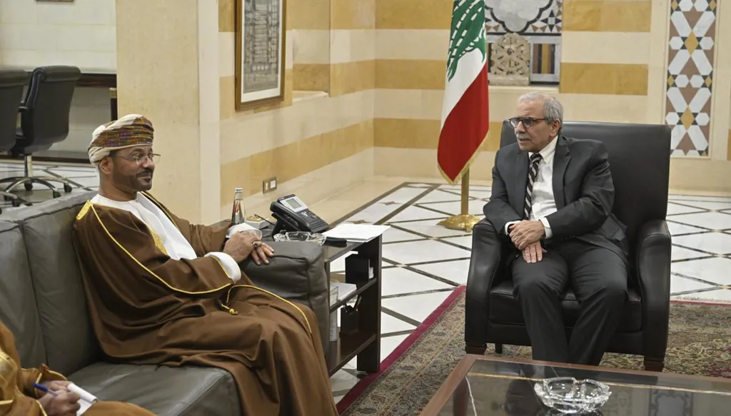 وزير خارجية سلطنة عُمان يلتقي برّي وسلام