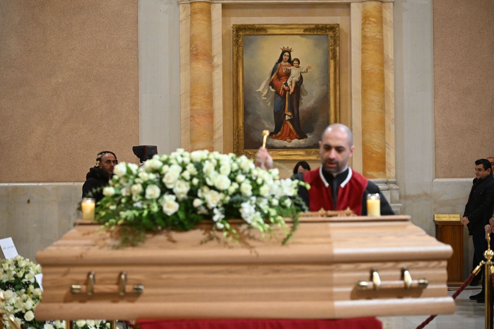 نعش هدى شديد. (حسام شبارو)