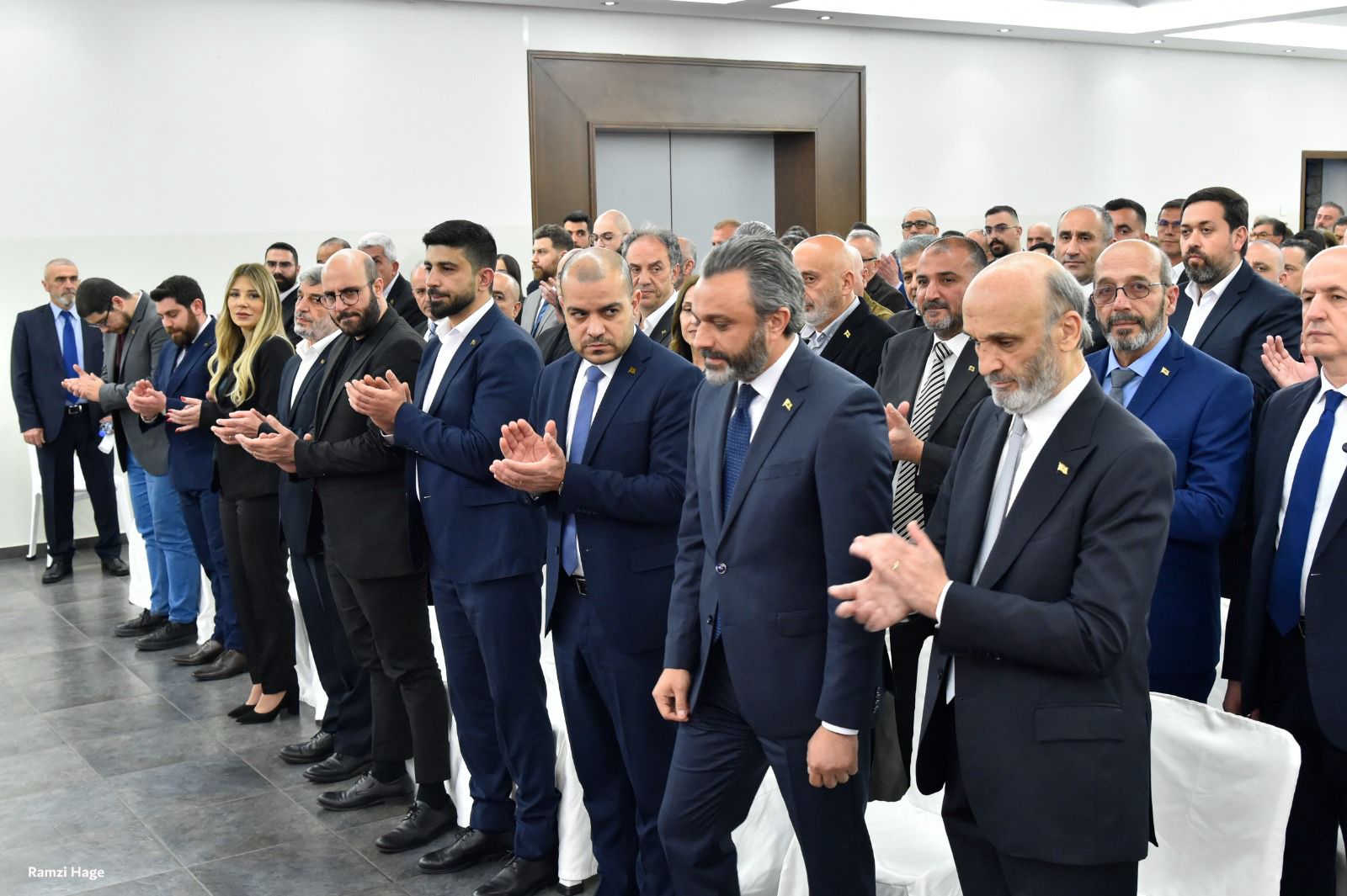 جعجع بين الحضور. (رمزي الحاج)