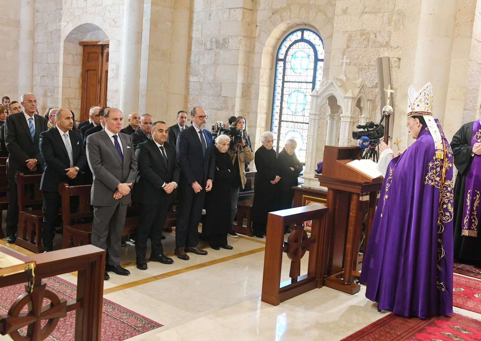 الراعي خلال قداس الأحد.