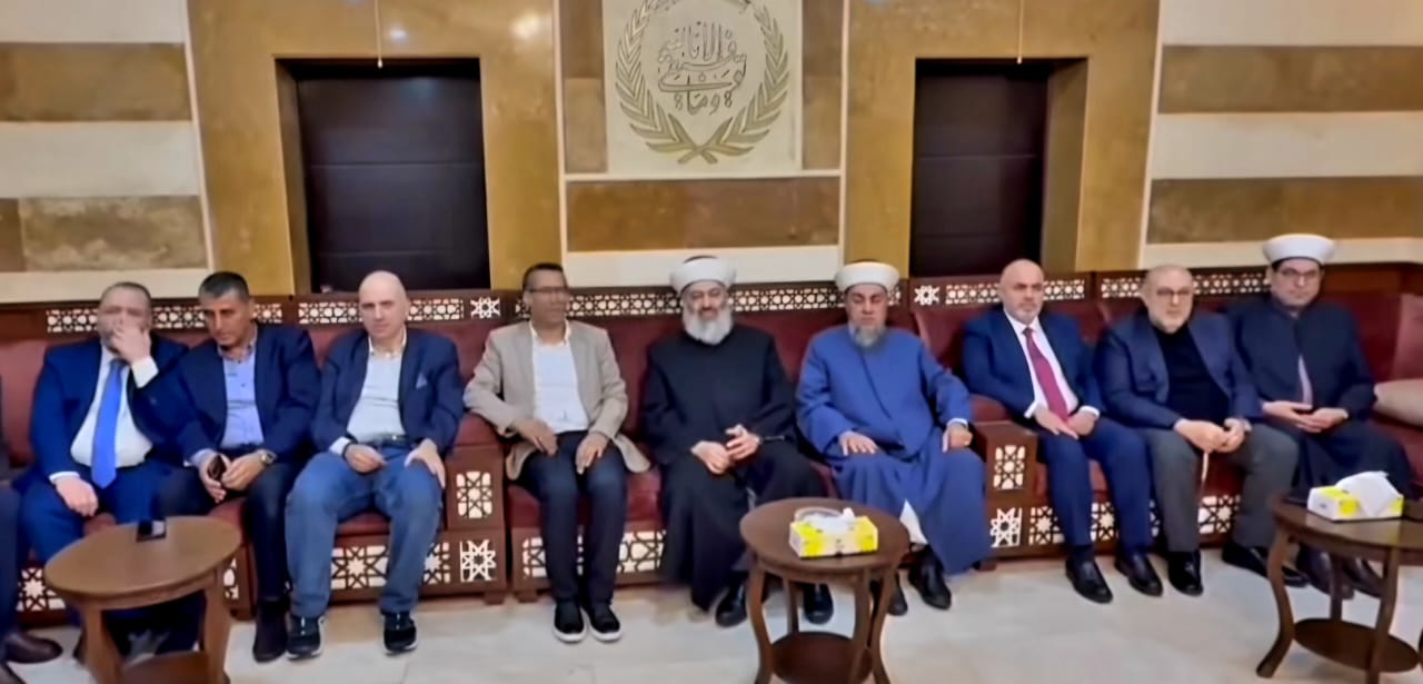 استقبال نزار هاني. (مراسل النهار - ميشال حلاق)