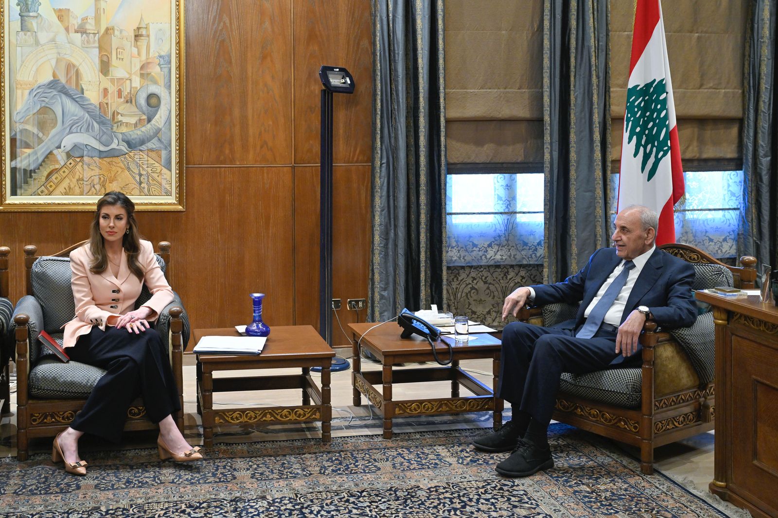 بري وأورتاغوس. (نبيل إسماعيل)