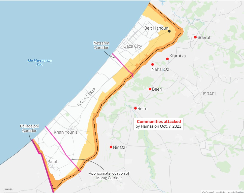 المناطق التي طالتها صواريخ