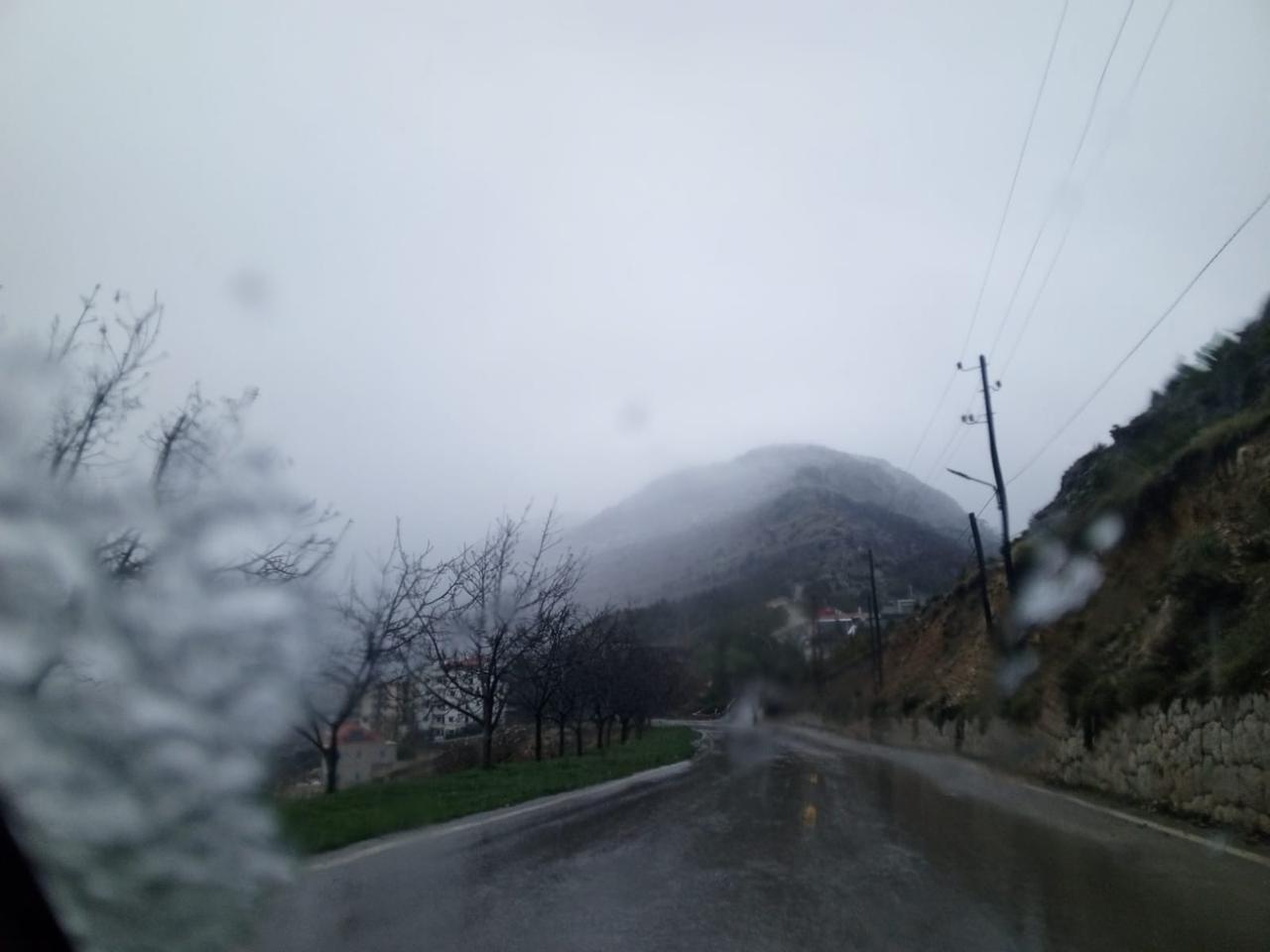 تساقط الثلوج في شمال لبنان.