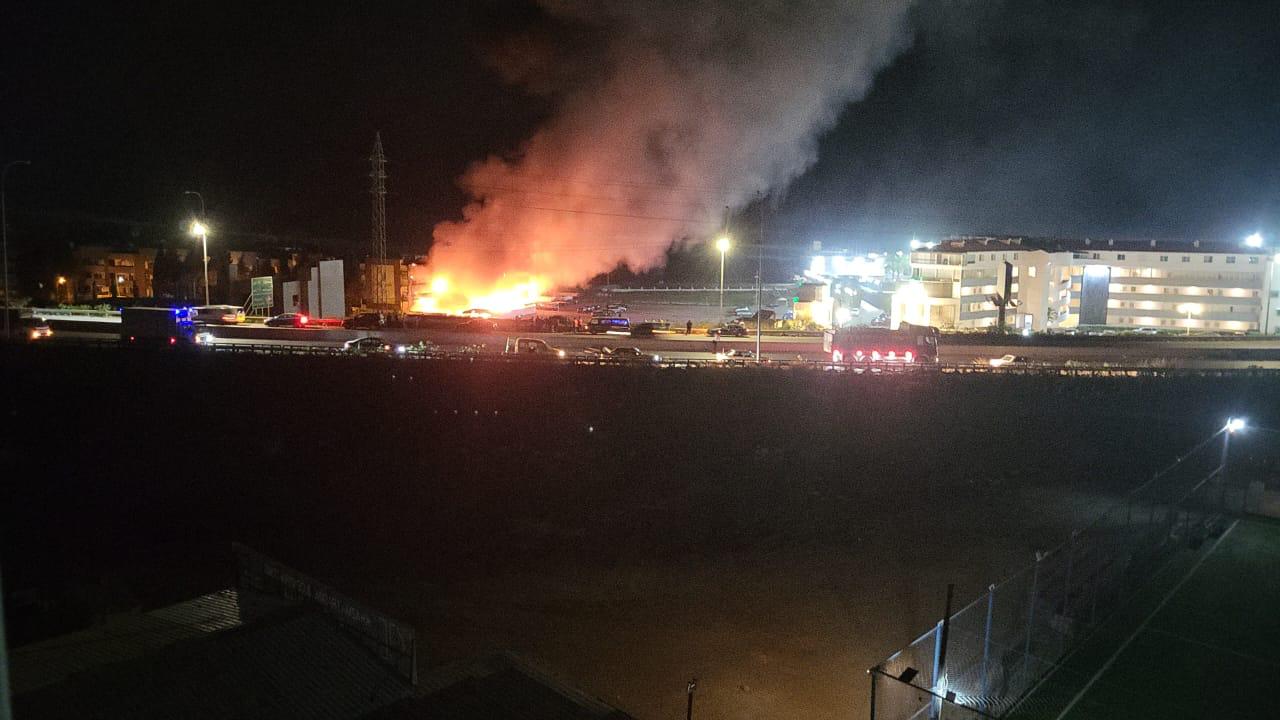 حريق المنتجع.