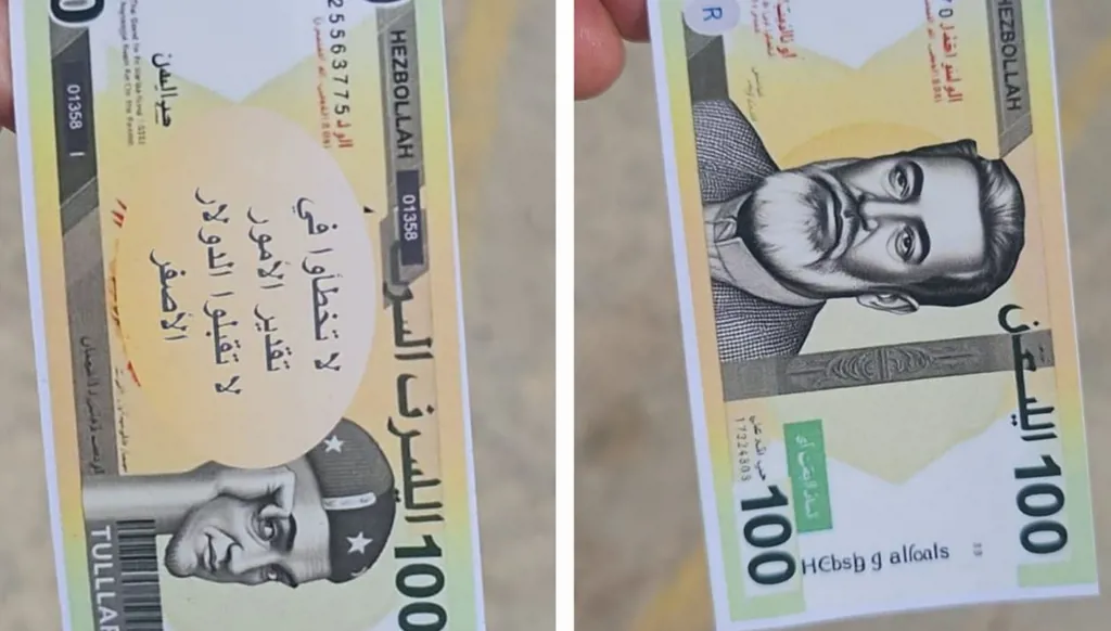 بالصور- "درون" إسرائيلية تُلقي عملات نقدية مزيّفة في الناقورة: "لا تقبلوا الدولار الأصفر"