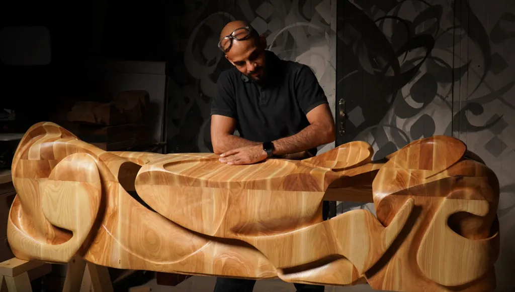 الفنان والخطاط السعودي "ألِف" لـ "النهار": تمردتُ على الخط العربي... ومنحوتاتي تُجسد الإحساس